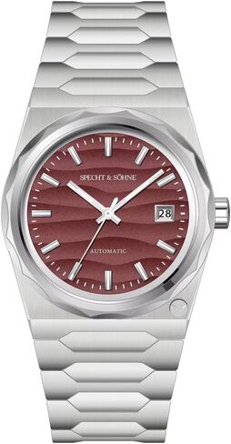 Specht & Söhne Watches for Men, 37mm Classic Business Automatic Watch with Sapphire Crystal, Japan Miyota 8215 Movement, Men's Mechanical Stainless Steel Waterproof Wristwatch in Saudi Arabia