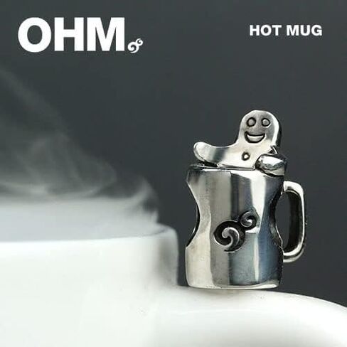 OHM Hot Mug Sterling Silver Bead in Saudi Arabia