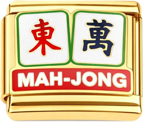 NewCharms Mah Jong Mahjong Goldtone Italian Charm in Kuwait