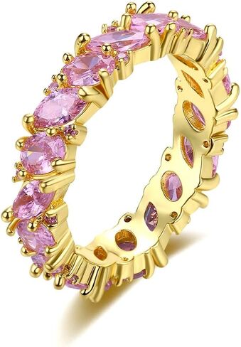 14K Gold Punk Style Moissanite Ring, Marquise Cut， Edgy Open Band Statement Ring for Women in Saudi Arabia