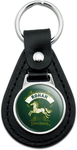 GRAPHICS & MORE Black Leather Lord of the Rings Rohan Keychain in Kuwait