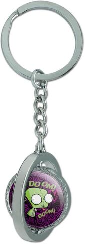 Invader Zim Gir Doom Dance Keychain دوارة معدنية مطلية بالكروم in Kuwait