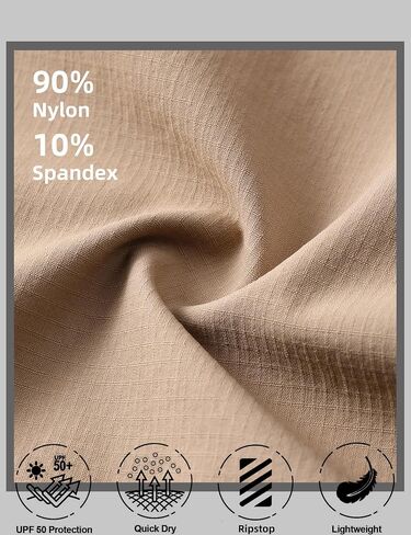 Hiking Lightweight Quick Dry Pants for Men Waterproof Zip Off Convertible Fishing with Multi Pockets in Saudi Arabia