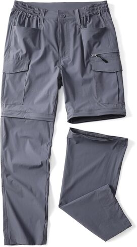 Hiking Lightweight Quick Dry Pants for Men Waterproof Zip Off Convertible Fishing with Multi Pockets in Saudi Arabia