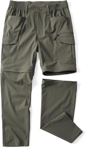 Hiking Lightweight Quick Dry Pants for Men Waterproof Zip Off Convertible Fishing with Multi Pockets in Saudi Arabia