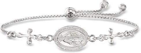 Ross-Simons Miraculous Medal Bolo Bracelet in Saudi Arabia