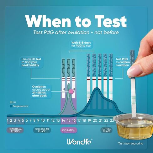 Wondfo PdG Test Strips for Women - At-Home Urine Test Strips,5 Tests in Kuwait