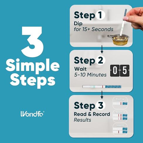 Wondfo PdG Test Strips for Women - At-Home Urine Test Strips,5 Tests in Kuwait
