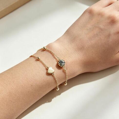 14K Gold Plated Volleyball Bracelet Jewelry for Women, Sport Accessories Volley Ball Gifts for Coach Players Lovers in Saudi Arabia