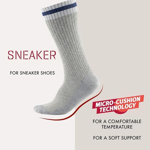 Marcoliani Milano Made in Italy - Socks for Sneakers | Essence of Cotton Simple Stripe Sneaker in Kuwait