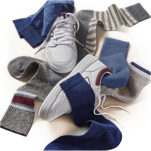 Marcoliani Milano Made in Italy - Socks for Sneakers | Essence of Cotton Simple Stripe Sneaker in Kuwait