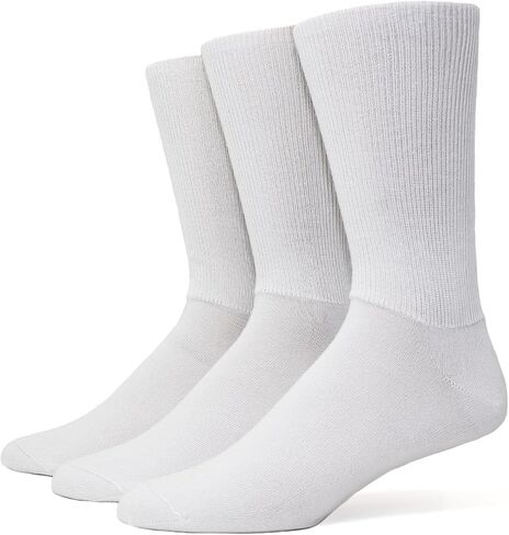 Wigwam Diabetic Walker Crew Socks 3-Pack, White - X-Large in Kuwait