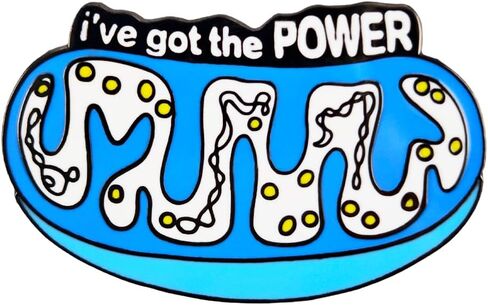 Enamel Pin,I've Got The Power Lapel Pin,Funny Mitochondrial Biology Brooch,Hunor Science Badge Gift For Students Teens Friends Family DIY Decor Canvas Bag Backpack Lanyards Jacket Accessory in Saudi Arabia