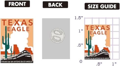 Amtrak Texas Eagle Route Collector Edition Enameled Lapel Hat Pin Cactus in Saudi Arabia