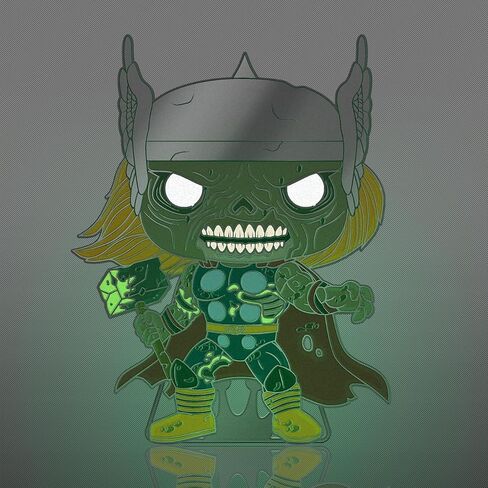 دبوس مينا كبير من Loungefly دبوس Marvel: Zombie Thor - Thor - دبابيس مينا Marvel Zombies - بروش مبتكر لطيف قابل للتجميع - لحقائب الظهر والحقائب - فكرة هدية - بضائع رسمية in Kuwait