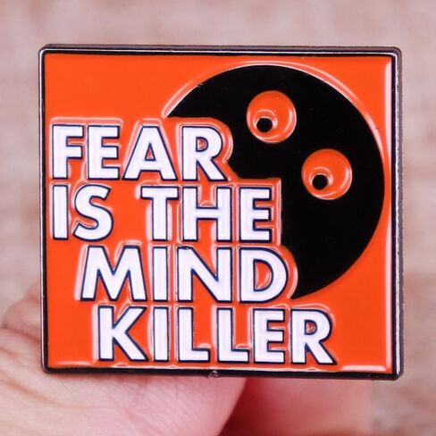 Fear Is The Mind Killer Enamel Pin Metal Badge Brooch For Backpacks Coat Accessories in Kuwait