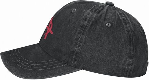 Anarchy Symbol Adult Mesh Baseball Cap Outdoor Sports Cap for Men Women Black in Kuwait