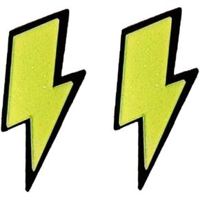 80s Neon Earrings Retro Acrylic Lightning Bolt Stud Earrings for Women Halloween Jewelry 80's Party in Saudi Arabia
