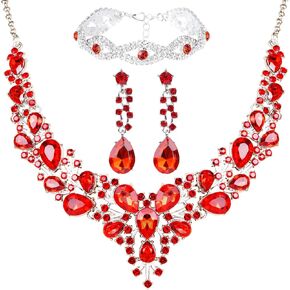 Elegant Women Costume Jewelry Sets Formal Jewelry for Women Evening Wear Wedding Prom Party in Saudi Arabia
