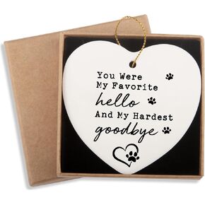 Pet Memorial Ceramic Ornament Keepsake in Memory of Dog - Sympathy Gift for Loss and Bereavement - Pet Remembrance in Saudi Arabia