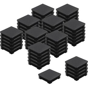 40 PCS 4x4 inch Black Tubing Post End Cap, Square Plastic Hole Plugs, Tube Plastic Hole Plug for Furniture Legs Table Legs Square Tubing Post in Saudi Arabia