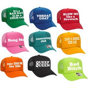 Adult Novelty Trucker Hat, Unisex One Size, Mesh Snapback Cap, Mystery Grab Bag in Saudi Arabia