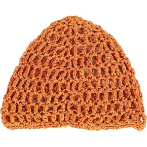 Hollowout Crochet Brimless Hat Breathable Knit Skull Simple Pullover for Adult Casual Outfit Travel Headwear Crochet Net Hat in Saudi Arabia
