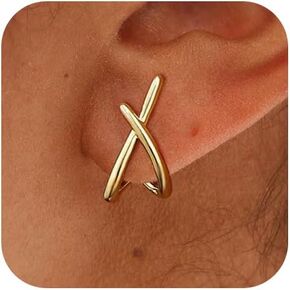 Emibele Silver Stud Earrings for Women, Dainty Silver Earrings with 925 Sterling Silver Post, Simple Minimalist Cubic Zirconia Earrings Trendy, Hypoallergenic Earrings for Women Jewelry Gifts in Saudi Arabia