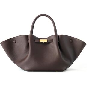 Women's Large Leather Tote Bag with Adjustable Shoulder Strap in Saudi Arabia