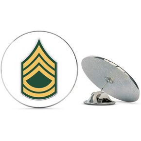 US Army Sergeant First Class Rank Metal 0.75" Lapel Hat Pin Tie Tack Pinback in Kuwait