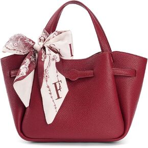 Pebbled Mini Tote Bag for Women, Vegan Leather Convertible Handbag with Adjustable Strap in Saudi Arabia