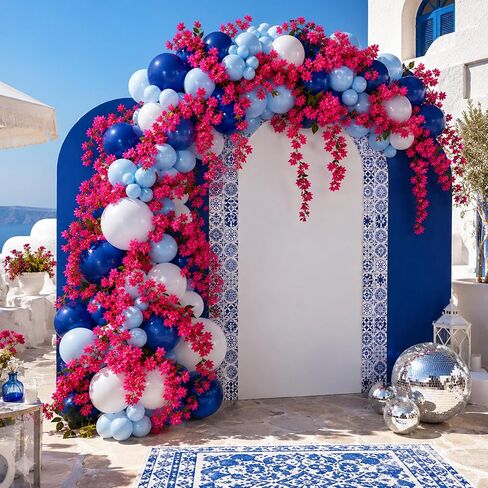 Thiccywoov 4 Pcs 5.9 ft Bougainvillea Artificial Flower Garland Faux Bougainvillea Wreaths Tropical Hawaiian Floral Vine for Bachelorette Birthday Summer Dancing Queen Party Wedding Arch Table Decor in Kuwait
