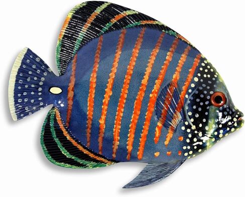 Handpainted L-A Tropical Fish Replica Wall Mount Decor Plaque 6" (Set Of 6) in Saudi Arabia