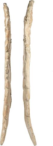 Large Angel Wings Decor Distressed Antique Finish Realistic Wood Texture Hanging Wall Art Sculpture Easy Installation Life Sized 2 Piece Set 12" x 41" in Saudi Arabia