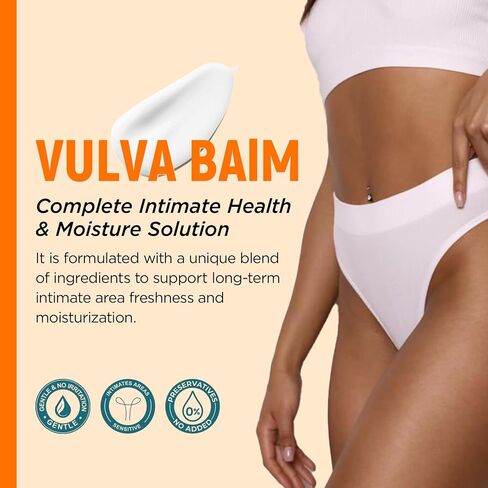 Laicuherb Vulva Balm Moisture Cream for Women Vaginal Moisturizer, Helps with Vulva Dryness and Itching, Soothing & Nonsticky Intimate Care Balm Cream for pH and Hormone Balance and Menopause Support in Saudi Arabia