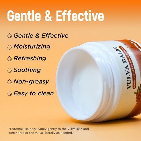 Laicuherb Vulva Balm Moisture Cream for Women Vaginal Moisturizer, Helps with Vulva Dryness and Itching, Soothing & Nonsticky Intimate Care Balm Cream for pH and Hormone Balance and Menopause Support in Saudi Arabia