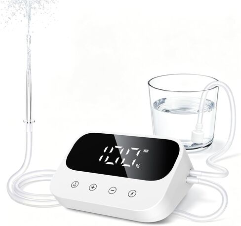 Enema Kit, Coffee Enema Coffee Organic Kit, Electric Enemas for Colon Cleanse for Women Men, Adjustable 100 Water Pressure & 13 Replaceable Nozzles (Elegant White) in Saudi Arabia