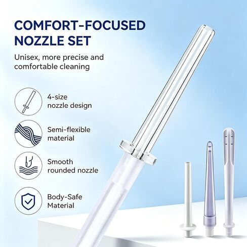 Enema Kit, Coffee Enema Coffee Organic Kit, Electric Enemas for Colon Cleanse for Women Men, Adjustable 100 Water Pressure & 13 Replaceable Nozzles (Elegant White) in Saudi Arabia