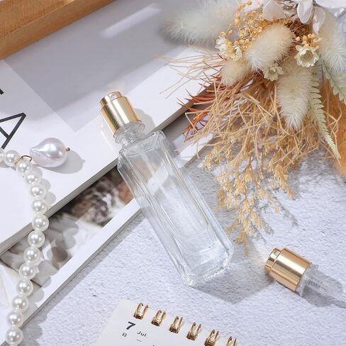 Ipetboom Perfume Spray Bottle Top Replacement Caps, 10pcs 13mm Mist Spray Nozzle, Plastic Perfume Pumps Head, 13mm Bayonet Mount Fragrance for Home Use, Golden in Kuwait
