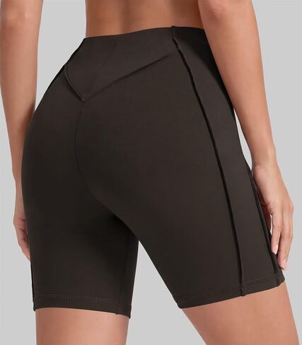 Sunzel Women's External 3D Contour Seam Biker Shorts 6" High Waisted Butt Lifting Squat Proof Compression Yoga Shorts Running in Kuwait