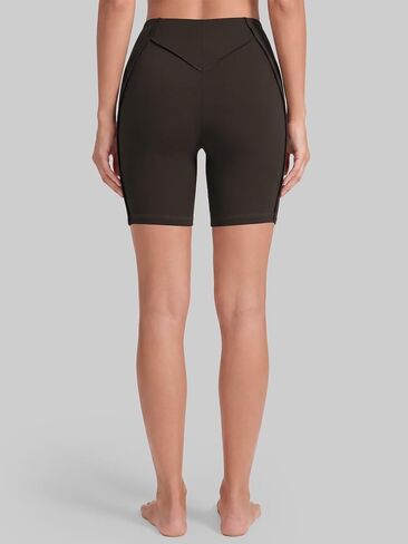 Sunzel Women's External 3D Contour Seam Biker Shorts 6" High Waisted Butt Lifting Squat Proof Compression Yoga Shorts Running in Kuwait