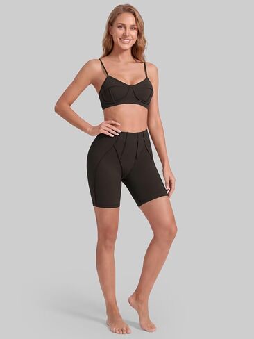 Sunzel Women's External 3D Contour Seam Biker Shorts 6" High Waisted Butt Lifting Squat Proof Compression Yoga Shorts Running in Kuwait