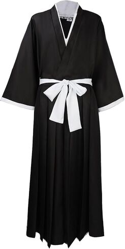 Japanese Kimono Set, Traditional Samurai Costume, Perfect for Halloween, Anime Cosplay, or Party Wear in Kuwait