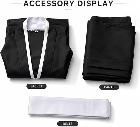 Japanese Kimono Set, Traditional Samurai Costume, Perfect for Halloween, Anime Cosplay, or Party Wear in Kuwait