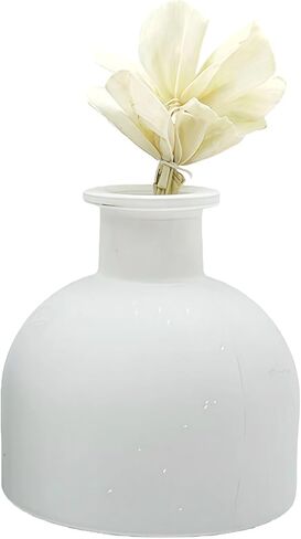 100ml 3.4oz Matte White Glass Diffuser Bottle Refillable Essential Oil Jar for Home Bathroom Office Aromatherapy Decor in Kuwait