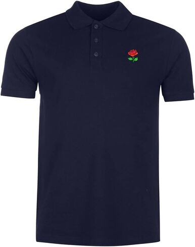 Polo Shirts Mens Rose Flower Embroidered Short Sleeve Casual Classic Mens Polo Shirts in Saudi Arabia
