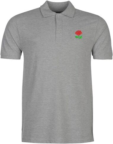 Polo Shirts Mens Rose Flower Embroidered Short Sleeve Casual Classic Mens Polo Shirts in Saudi Arabia