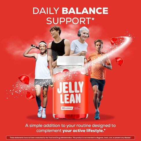 (2 Pack) Jelly Lean Gummies - Official Jelly Lean Gummys Advanced Premium Formula Maximum Strength, All Natural Daily JellyLean Vitamins Support For Overall Health & Wellness, 120 Gummies For 2 Months in Saudi Arabia