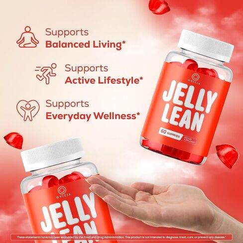 (2 Pack) Jelly Lean Gummies - Official Jelly Lean Gummys Advanced Premium Formula Maximum Strength, All Natural Daily JellyLean Vitamins Support For Overall Health & Wellness, 120 Gummies For 2 Months in Saudi Arabia