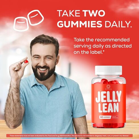 (2 Pack) Jelly Lean Gummies - Official Jelly Lean Gummys Advanced Premium Formula Maximum Strength, All Natural Daily JellyLean Vitamins Support For Overall Health & Wellness, 120 Gummies For 2 Months in Saudi Arabia